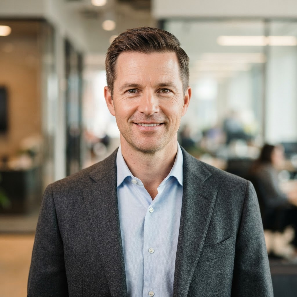 Portrait of James Whitfield, senior wealth advisor